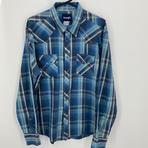 Vintage Wrangler Snap Front Shirt Men’s L-XL